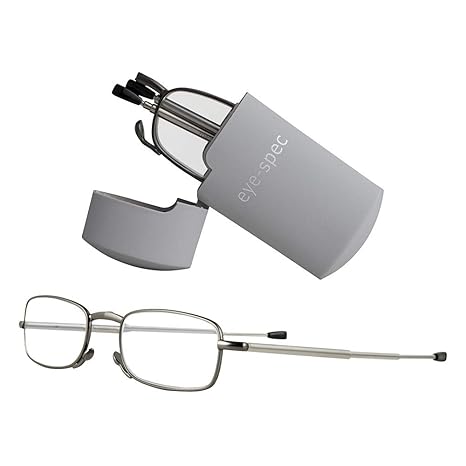 Faltbare Lesebrille mit intelligentem Taschenformat in Grau | Hochwertiges, klappbares Design in 8 Farben und verfügbar in 9 