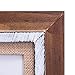 Malden International Designs Rustic Distressed Wood Fashion Two Tone Cedar Picture Frame with Burlap Mat Picture Frame, 4x4, Brown