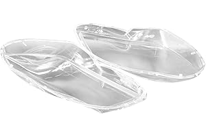 Acouto 1 Pair Headlight Cover Clear Lens A2048203539 A2048203639 for C Class W204 2011-2013 Left & Right Replacement Easy to 
