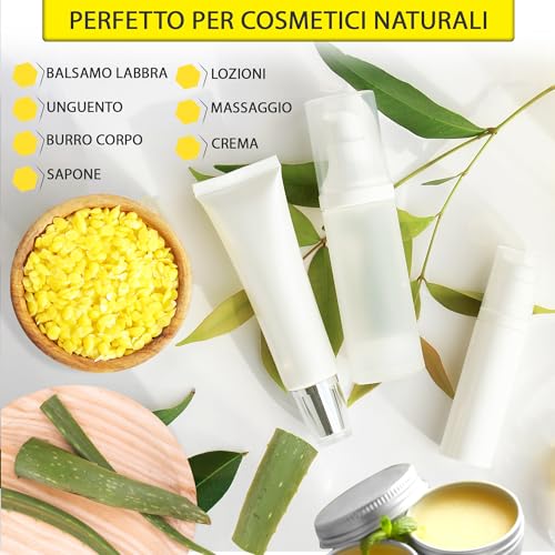 100% Pure Beeswax | Natural Beeswax | Wax Tablets | Ideal Tablets for Natural Cosmetics, Candle Making and Cloths - Beeswax (200g)