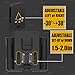 Universal Double Magazine Pouch, 9mm.40 Double Stack Mag. Holder Dual Stack Mag Holster with 1.5''-2'' Belt Clip Fit Glock Sig sauer S&W Beretta Browning Taurus H&K Most Pistol Mag 60° Adjustable Cant