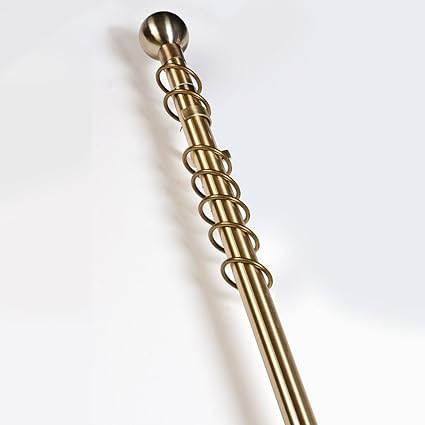 Lite Fx Curtain Poles 25mm 12 Rings Ant Brass 120cm Amazon Co