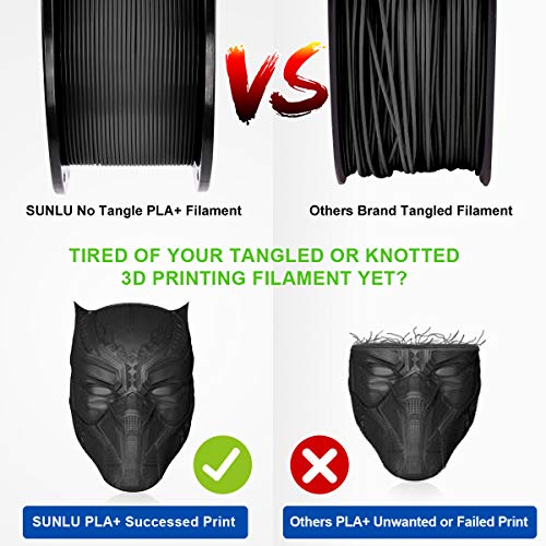 SUNLU-Impresora-3D-Filament-PLA-plus-Filamento-PLA-Filamento-PLA-175-1kg-Black