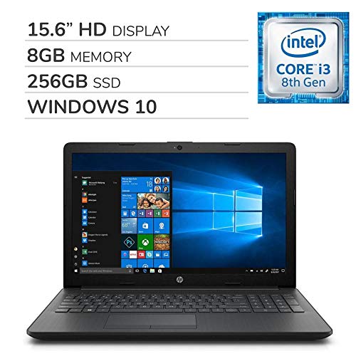 HP Pavilion 15 2019 Newest Premium 15.6” HD Laptop Notebook Computer,2-Core Intel i3-8130U 2.2 GHz, 8GB RAM, 256GB SSD, DVD, Wi-Fi, Bluetooth, Webcam, HDMI, Windows 10