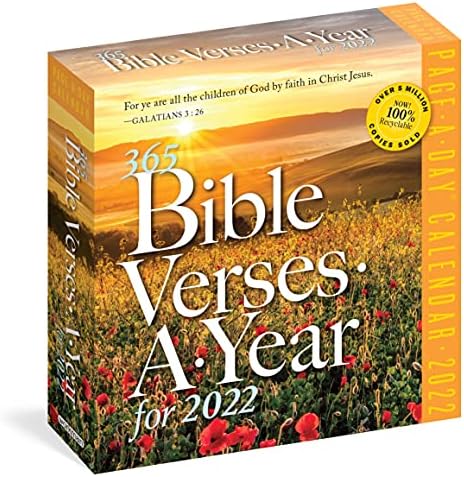 365 BIBLE VERSES PAGE-A-DAY 2022: For Ye Are All the Children of God by Faith in Jesus Christ