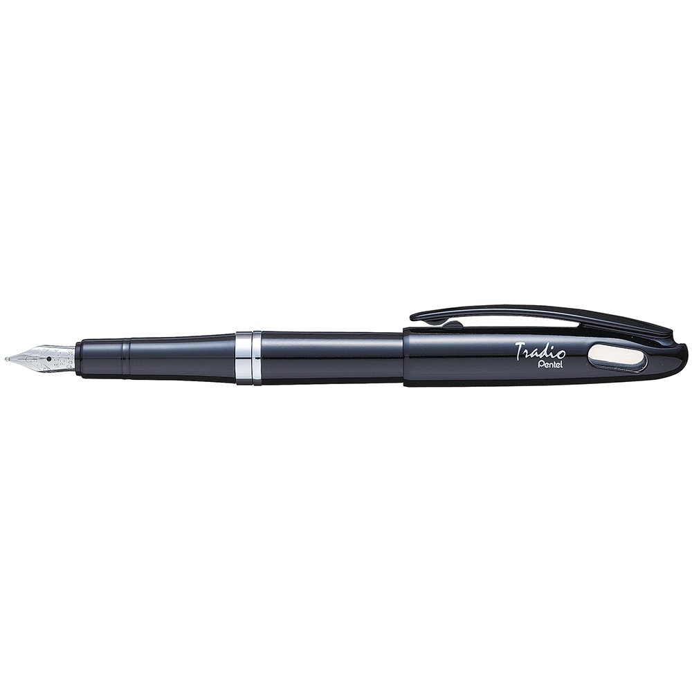 Pentel TRF94 Tradio Plume Fountain Pen - Black