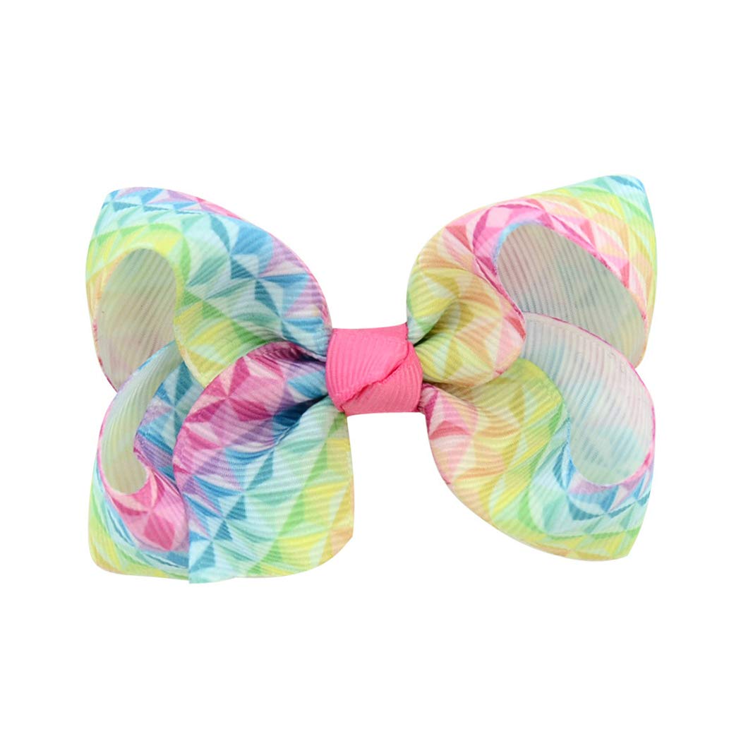 8 Pcs Ribbon Hair Clip, Hair Pins Hair Bow Hair Accessories for Babies Toddlers Teens (3inches)
