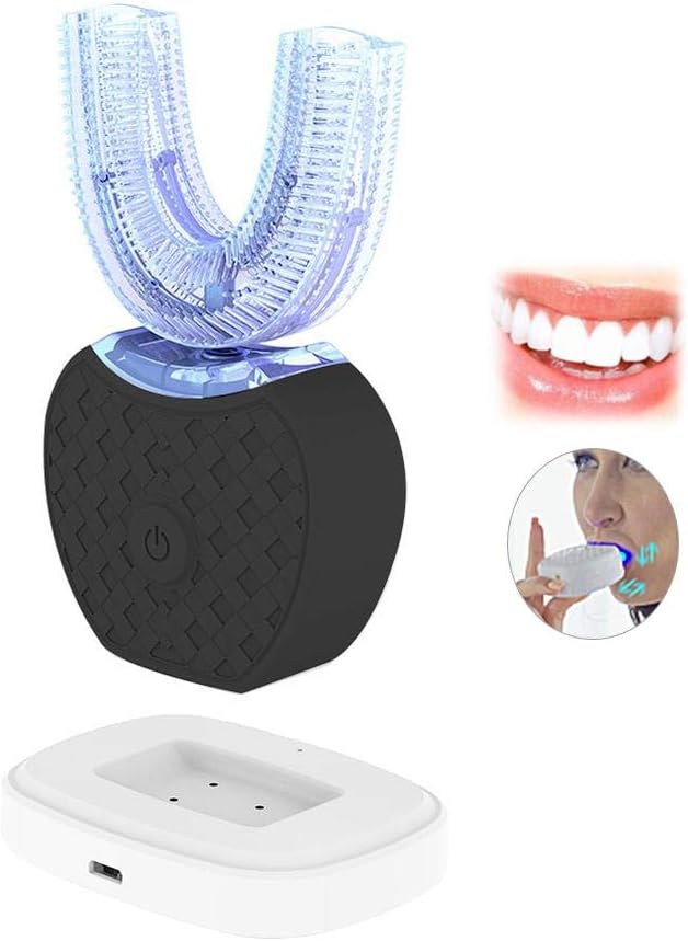 360°Ultrasonic Toothbrush Vwhite Automatic Electric Tooth Cleaner