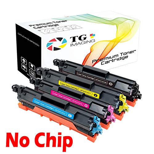 TG Imaging Compatible Toner Replacement for Brother TN223/TN227 (No Chip) (Black, Cyan, Magenta, Yellow, 4-Pack)