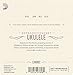 D'Addario Soprano/Concert Ukulele Strings, Fluorocarbon, EJ99SC, 4-String Set, Pack of 1