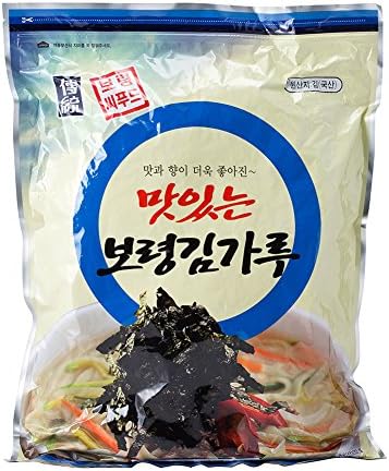Boryung Korean Seasoned Shredded Seaweed (Nori or Kelp), Crispy Texture and Savory Taste, 1 Kilogram