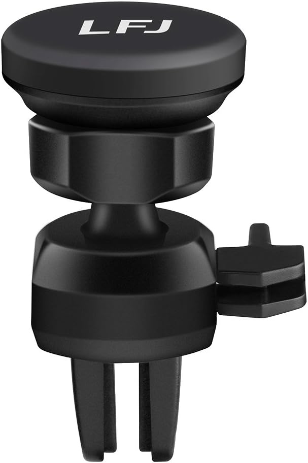 LFJ Magnetic Phone Holder for Car, Car Phone Mount with Adjustable Clamp, Magnet Air Vent Cellphone Stand for iPhone X 8/8s 7 7 Plus 6s Plus 6s 6 SE Samsung Galaxy S8 Plus