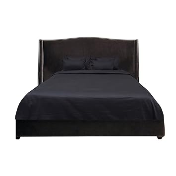 RoyalLinens Bettwäsche-Set, 100% ägyptische Baumwolle ,elegant, 5-teiliges Bettbezug-Set, einfarbig, Fadenzahl 600, baumwolle