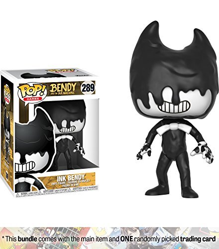 Ink Bendy: Funko POP! Games x Bendy and the Ink Machine Figure + 1 Video Games Themed Trading Card Bundle [#289 / 29154]