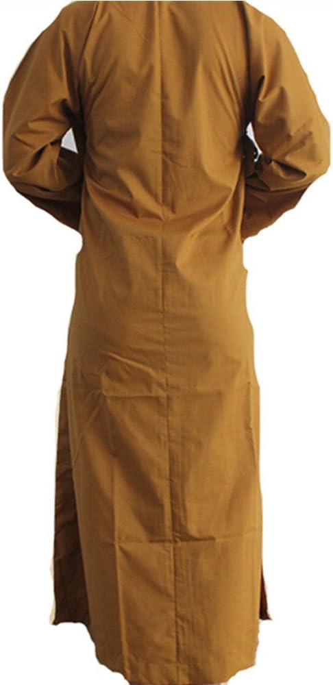 Hwydo Long Cotton Kung Fu Shaolin Monk Robe Lay Master Zen Buddhist Meditation Gown