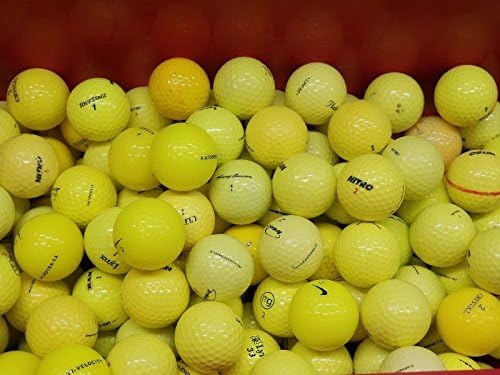 NEARLYNEWGOLFBALLS 10 Dozen Yellow Assorted Near Mint AAAA Recycled Used Golf Balls