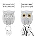 Hunger Night Owl Magnetic Wall Key Holder - Easy to Mount - Powerful Magnets Keep Keychains and Loose Keys Securely in Place (White)