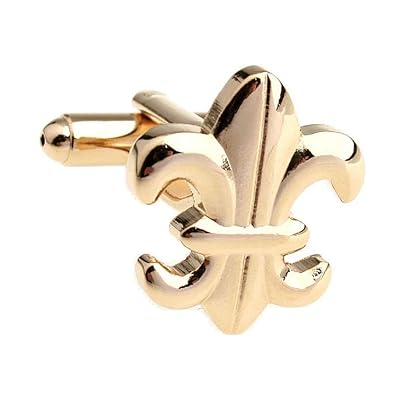 MRCUFF Fleur De Lis Gold-Tone Cufflinks Perfect Kuwait Ubuy