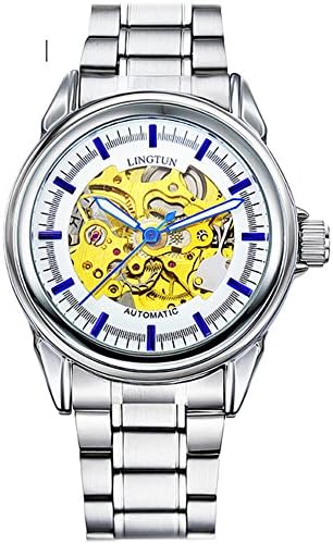 Mens luminous mechanical watches/Students cut wrist watch-E