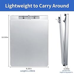 Aluminum Clipboard with Storage, Form Holder Steel