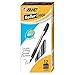 BIC Z4CV11-BK Roller Glide Deco Roller Pen, Black, 12-Count