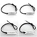 4x Leather Bracelet Adjustable Silver Motivational Inspirational Beautiful #3