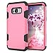 Galaxy S8 Plus Case, KAMII 3in1 [Shockproof] Drop-Protection Hard PC Soft Silicone Combo Hybrid Impact Defender Heavy Duty Full-Body Protective Case Cover for Samsung Galaxy S8 Plus (Rose+Black)