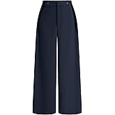 CIDER Women's Wide Leg Trousers Middle Waist Casual Stylish Button Pants