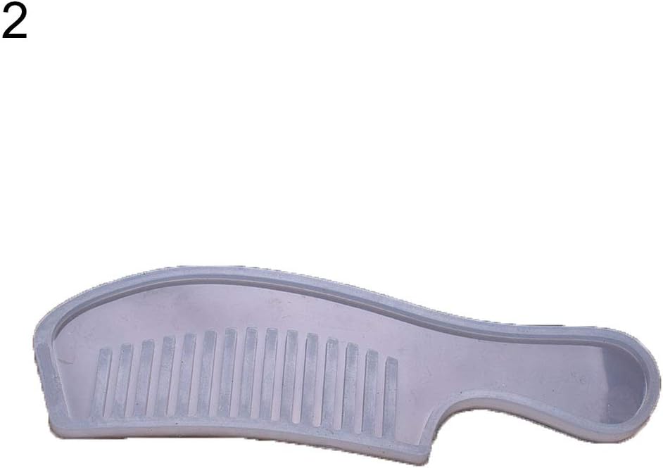 litymitzromq Mirror Crystal Epoxy Mould,Handmade DIY Silicone Comb Mirror Shaped Mold Tool for Resin Epoxy Craft Making 2#