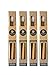 BamBoo Roots Bamboo Toothbrush Pack of 4 Eco Friendly, Organic and Biodegradable Toothbrushes