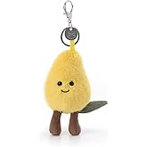 Apricot Lamb Fresh Mango Cute Keychain, Soft Stuffed Plush Toy Keyring for Kids' Backpack, Purse, 3.5 Inches