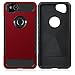 Dailylux Google Pixel 2 Case, Slim Fit Carbon Fiber TPU + PC Shock Absorption Anti-Scratches Flexible Soft Armor Bumper Protective Case Cover for Google Pixel 2 Phone-Red