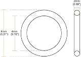sourcing map Nitrile Rubber O-Rings 8mm OD 4mm ID 2mm Width Metric Sealing view 3