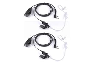KCTIN Earpiece for Midland Walkie Talkies with Mic Security Headsets for GXT1000VP4 LXT500VP3 GXT1050VP4 GXT1000XB (2Packs)