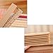 KASOU 15 Pieces Wooden Rulers Double-sided Ruler Measuring Rulers Wood Inch Scales (12 Inches) and Metric Scales (30 cm)