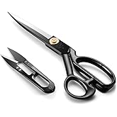 Sewing Scissors - Fabric Scissors 9 inch - Tailor's Dressmaking Shears Heavy Duty for Fabric, Leather Cutting, Sewing, Dressm