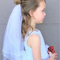 Amazon Com First Communion Floral Crown Halo Wreath Veil Handmade