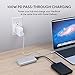 [Upgraded] AUKEY USB C Hub with Ethernet, 4K HDMI, VGA, 2 USB 3.0, 100W Type C Charging for MacBook Pro 2017 iMac, Google Chromebook Pixelbook - Aluminum, Silver
