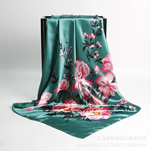 SAFZES Women Scarf Scarves 90cm printed silk satin scarves square Blanket Cape Wrap Shawl Stole,