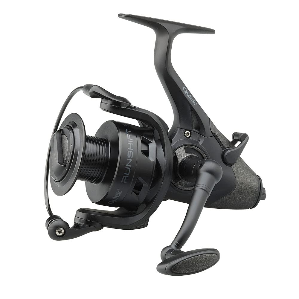 DAM Runshift 3, Fishing Reel, Spinning Reels, Allround Fishing, incl Camo Line - Ultimate Fishing Reel for Smooth and Powerful Performance, Unisex, Black, 4000