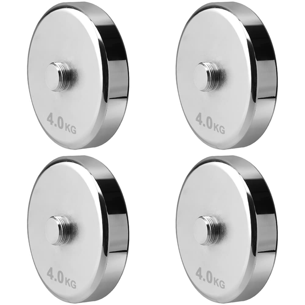 4 Pieces 4kg Weight Plates for 25kg Steel Dumbbells (4×4kg) — image 1