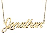 GR35Z9 Jonathan Name Necklace Gift for Her His