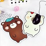 Cute Cartoon Mouse Pad Mat Polar Bear Antiskid Korean Kawaii Animal Face Laptop