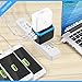 RXSQUL Universal International Travel Power Adapter W/Smart High Speed 4.6A 4xUSB, European Adapter, Worldwide AC Outlet Plugs Adapters for Europe, UK, US, AU, Asia-Blue