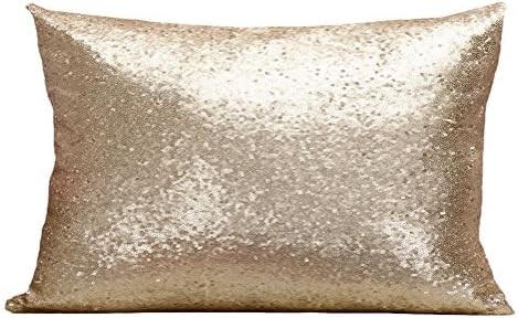 Multi-Size Glitter Sequin Throw Pillow Cover Sham Case LivebyCare Cushion Covers Pattern Zipper Pillowslip Pillowcase for Drawing Room Sofa Couch Chair Back Seat