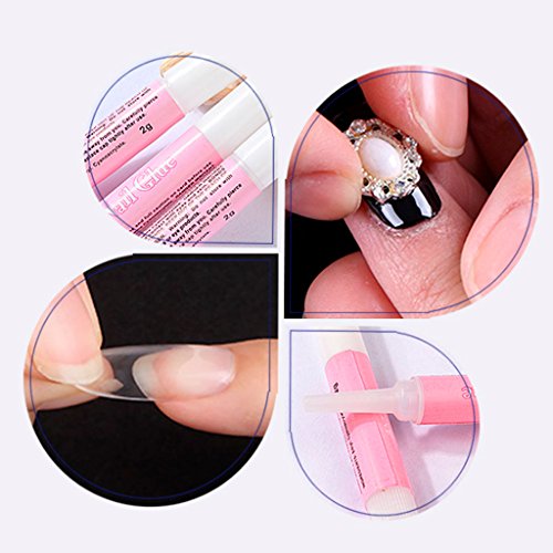 10PCS 2g Mini Professional Beauty Nail False Art Decoration Tips Acrylic Glue