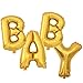 HIHAOXJ 40 Inch Helium Foil Mylar Matte Gold Letter A Balloons