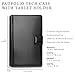 Cooper FolderTab [Padfolio Tablet Case with Notepad] for iPad Mini 3 2 1 | Business Executive Organizer Notebook Card Pockets (Black)