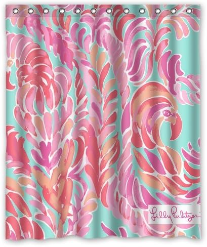 Creative Lilly Pulitzer Shower Curtain Stylish/drapery/panels/treatment Waterproof Polyester Fabric Bathroom Decor 60" x 72"- Standard Modern Home Decor