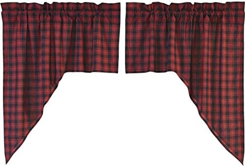 Amazon Com Vhc Brands Rustic Lodge Kitchen Window Curtains